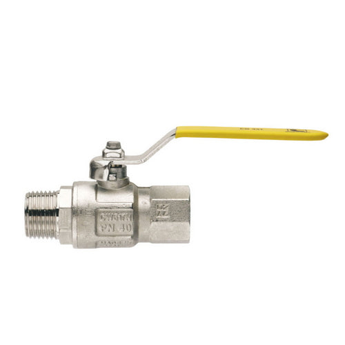 AGA Approved Gas Ball Valve c/w Locking Handle Male / Female