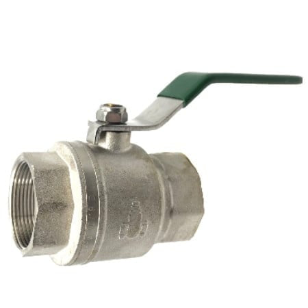 General Purpose Brass Ball Valve Female - Female Stainless Steel Lever LOCKABLE