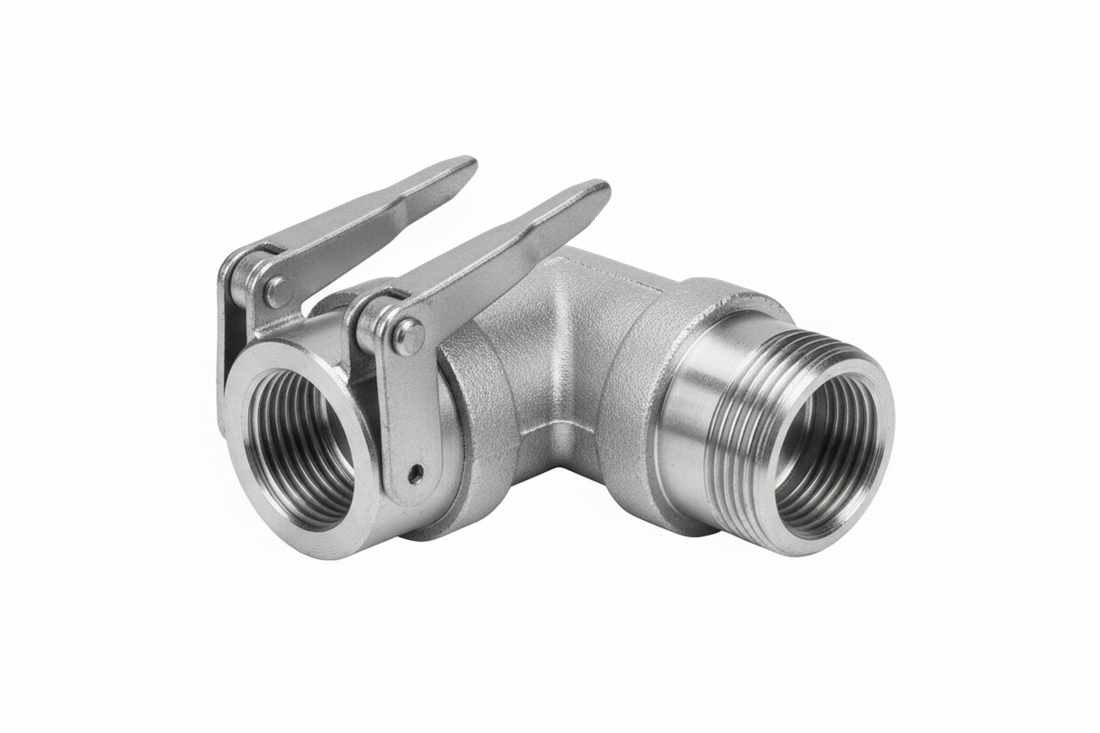 Aluminium Camlock Elbow 68 deg