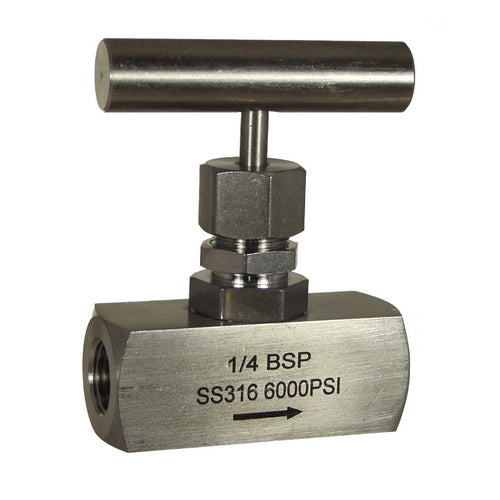 316 Stainless Steel Needle Valve 6000psi NPT