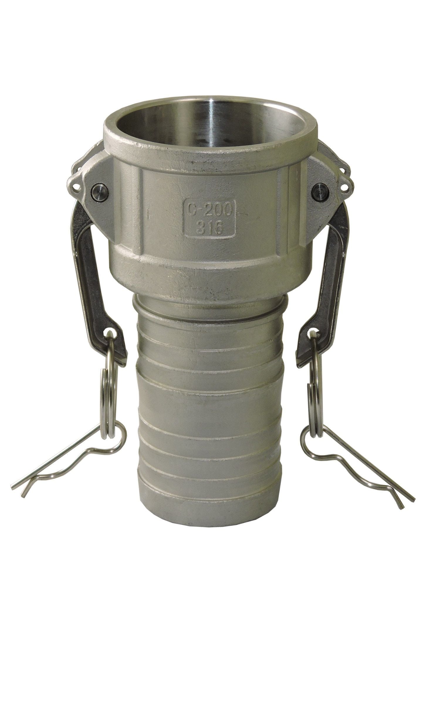 Stainless Steel Camlock Type C - Female Camlock x Hose barb