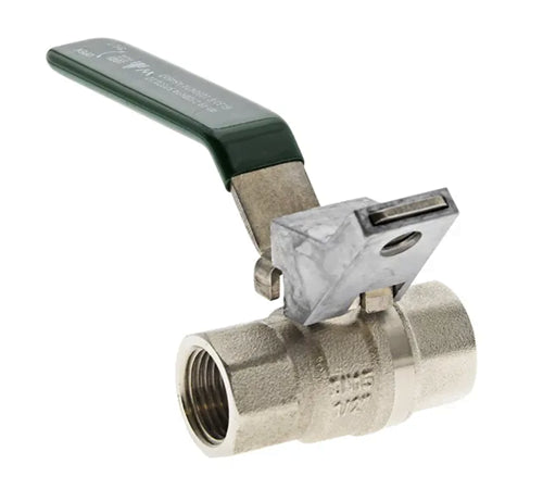 AGA Approved Gas Ball Valve c/w Locking Handle
